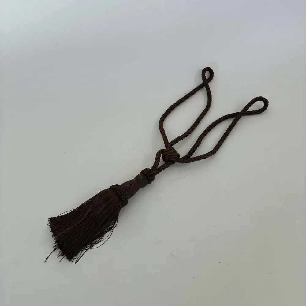 Braided Brown Rope Curtain Tassel Tieback